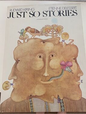 Rudyard Kipling "Just So Stories" Illustrated Edition - Cream/Tan Cover